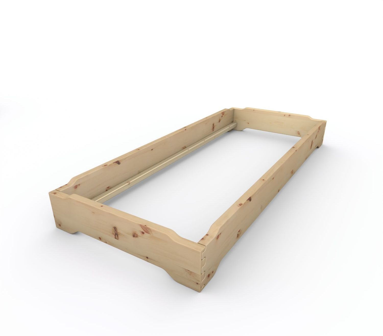 Stapelbett Holzbett (Zirbe) "Gäste-Edi" 80 x 200 cm 23 cm Zirbenbett Gästebett Bild 1