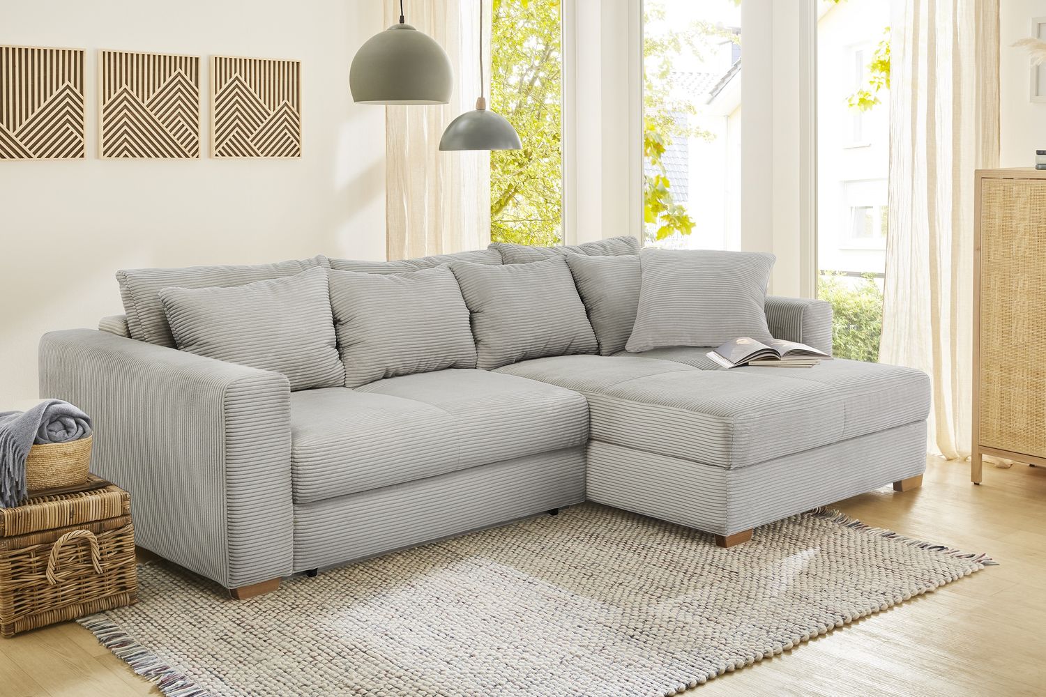 Job 'Kampen KPL' Wohnlandschaft, Cord light greige Bild 1