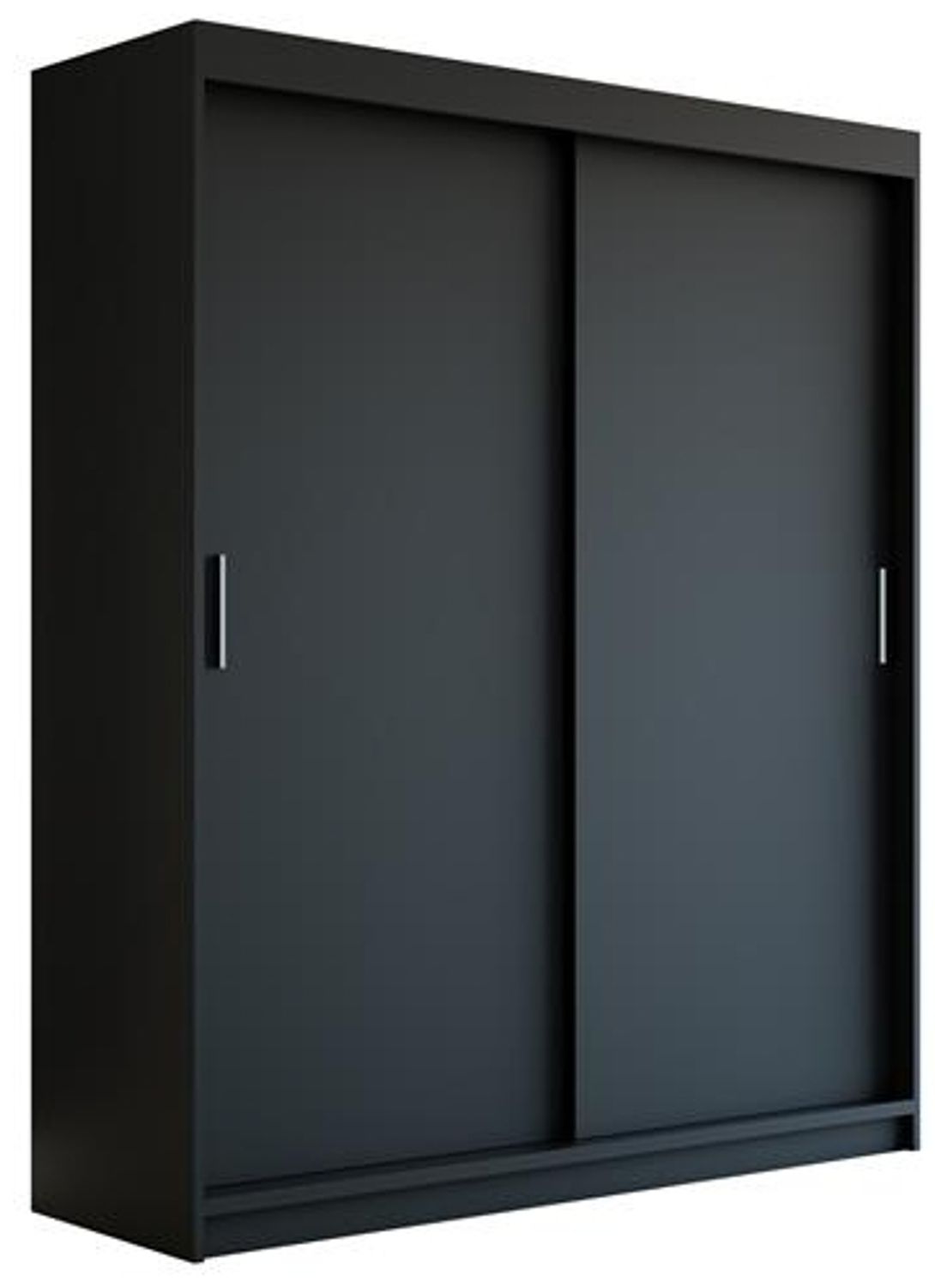 Schwebetürenschrank PAX 2-türig Schrank 180 cm (mit Spiegel) Farbe: Schwarz Bild 1
