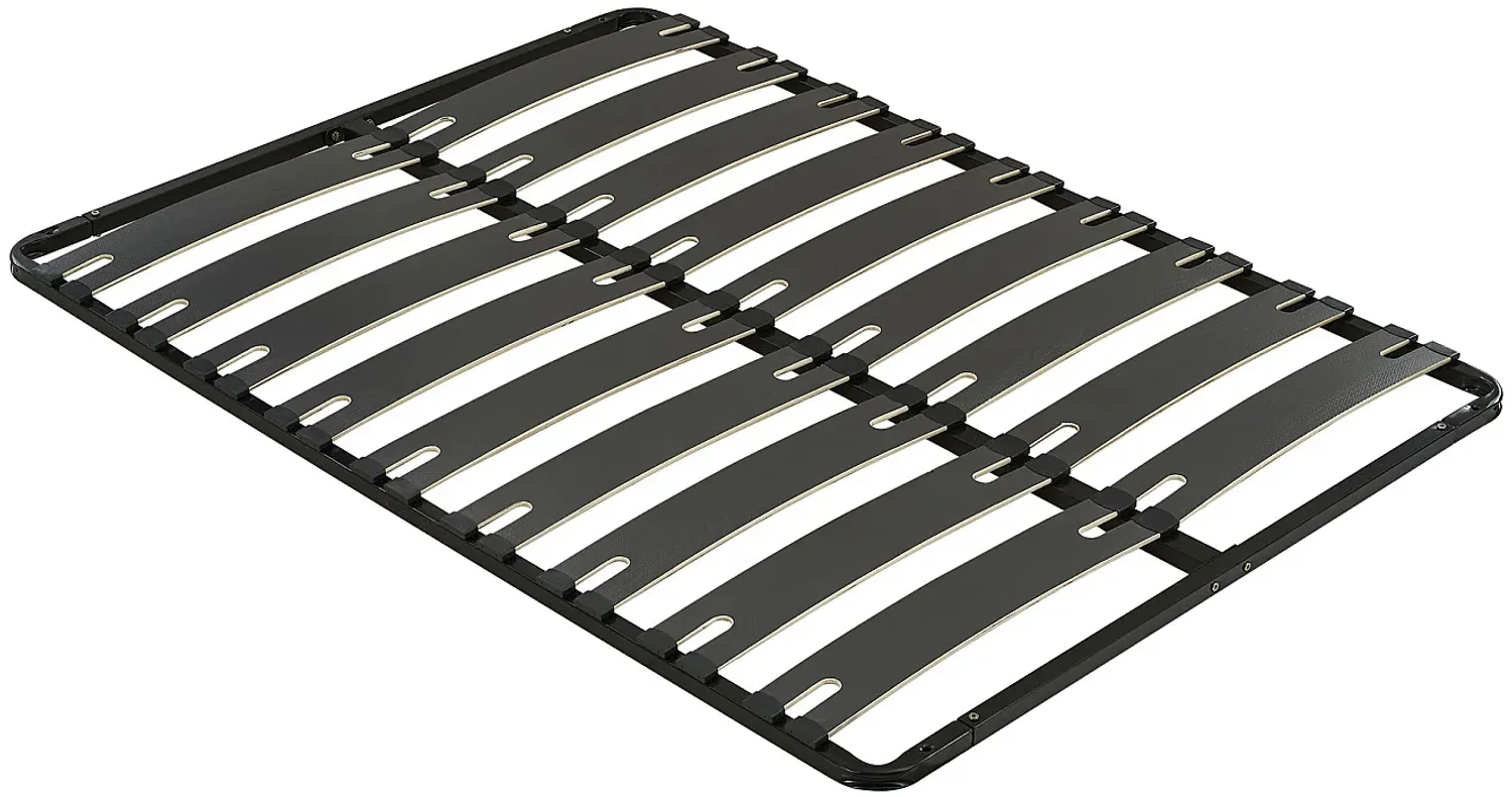 Vente-unique - MONTIANO Lattenrost und Bettrahmen Metall Schwarz - B 138 cm x H 5 cm x L 188 cm Bild 1