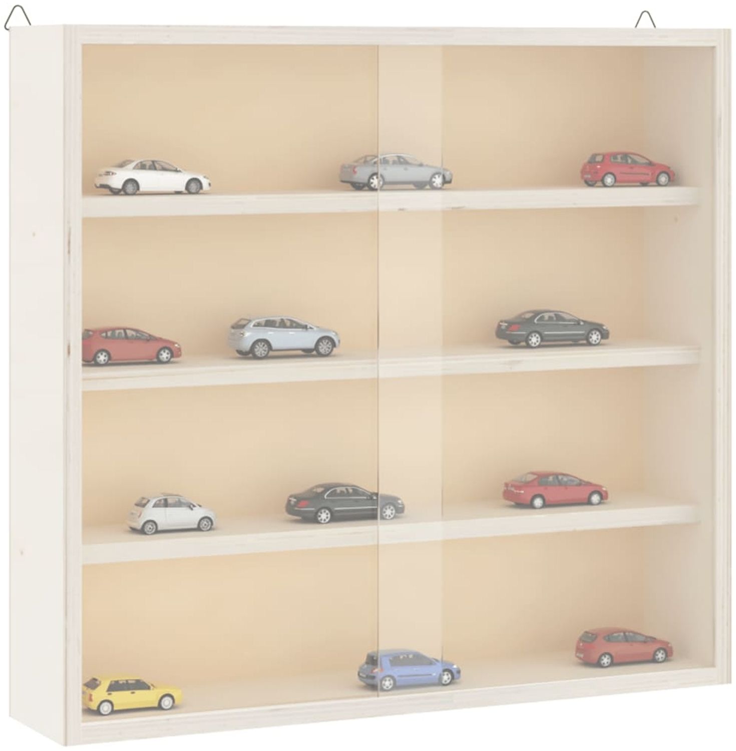 vidaXL Sammlervitrine aus Holz mit Türen 40x8,5x37 cm 4017385 Bild 1