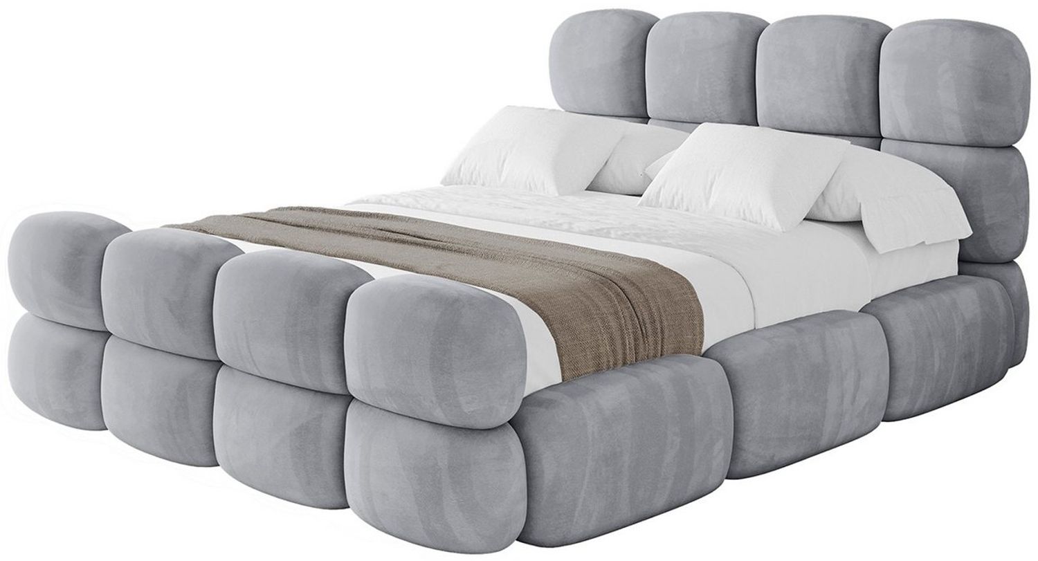 ALTDECOR Polsterbett NOMA-Z (Polsterbett mit Bettkasten und Lattenrost, Boxbett ohne Matratze), Doppelbett mit Stauraum, Bett mit Kopfteil Bild 1