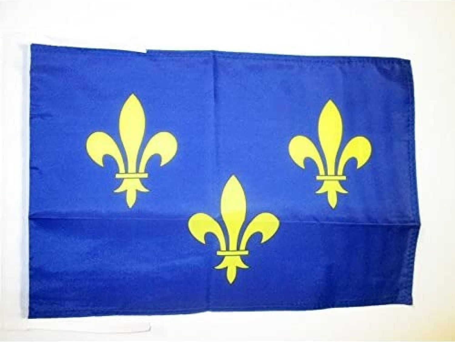 AZ FLAG - Flagge Ile-De-France - 45x30 cm Mit Kordel - Paris Fahne 30x45 Cm - Flaggen Bild 1