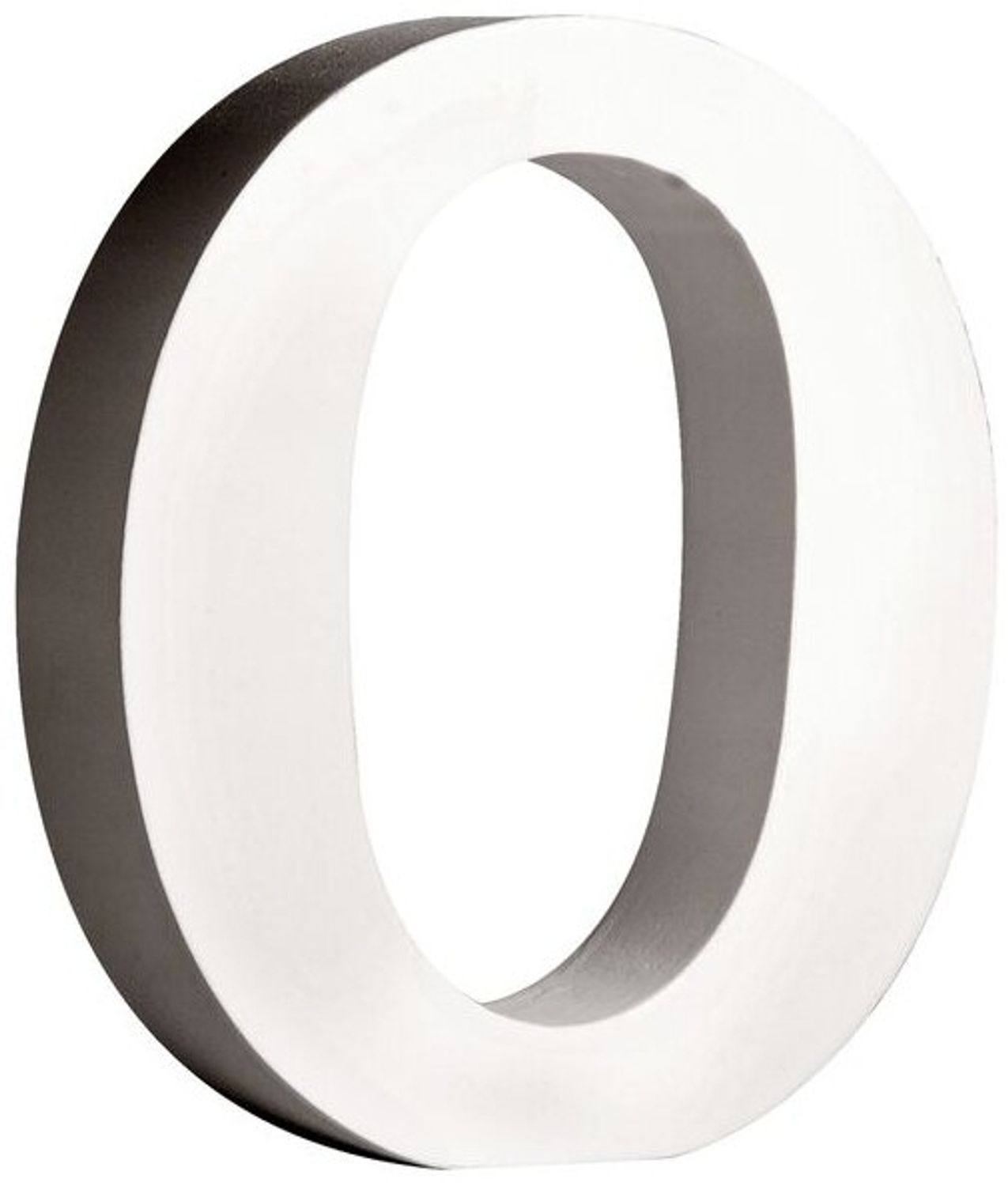 MDF Buchstabe O, FSC 100%, 9,9x2x11cm, weiß Bild 1