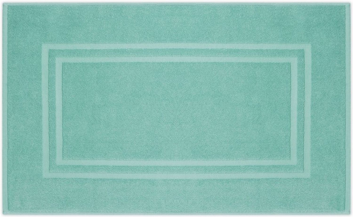 Lavea Badematte Bali Badvorleger Duschvorleger 50x80cm, Badteppich, Höhe 20 mm, Walkfrottee, mit Bordüre, plegeleicht, beidseitig nutzbar, strapazierfähig, Bio-Baumwolle, rechteckig, 1-tlg, Handtuch 850 g/m² Frottierqualität, saugstark, GOTS-zertifiziert Bild 1