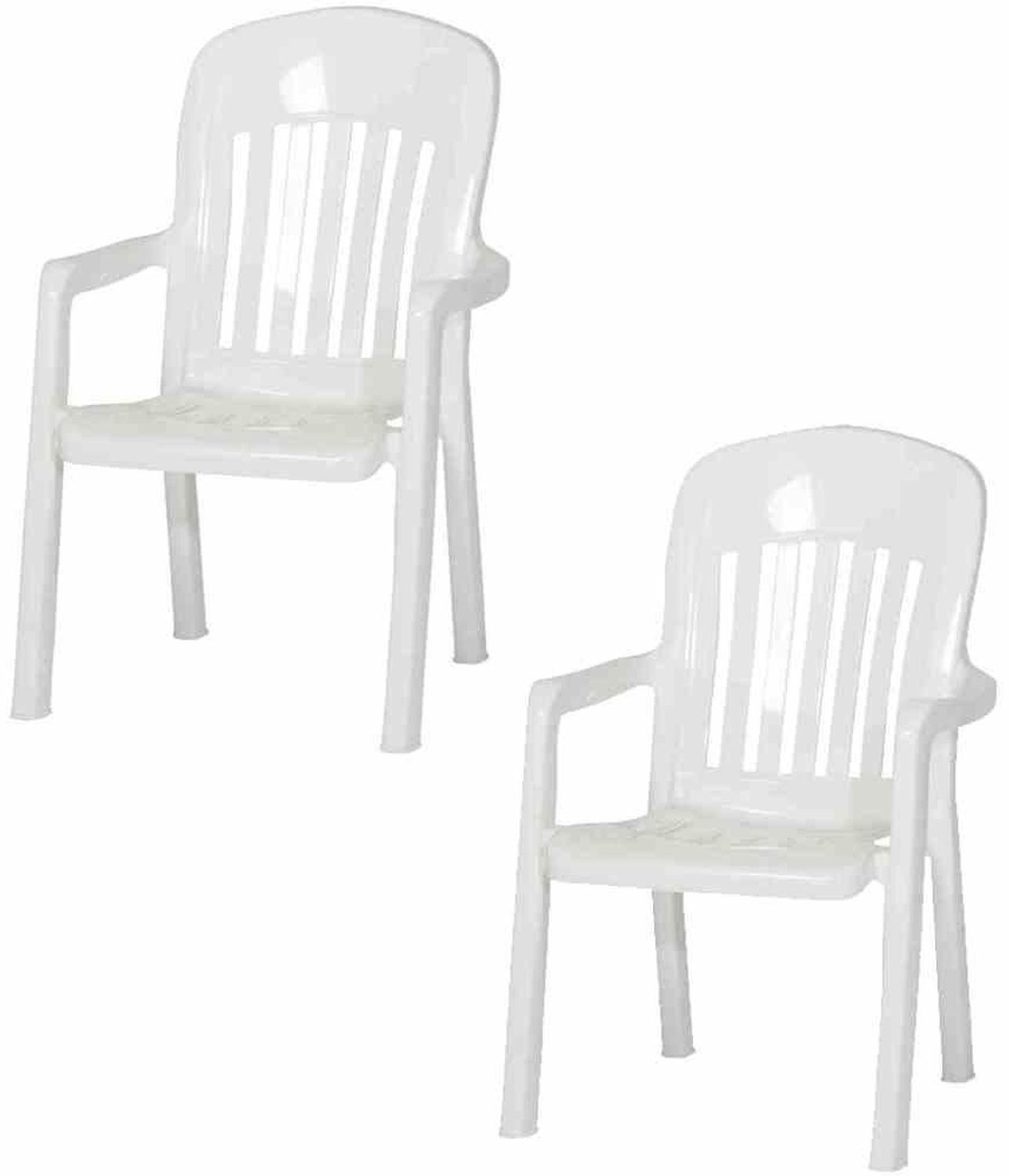Comtesse SET 2 x Stapelsessel weiß Bild 1
