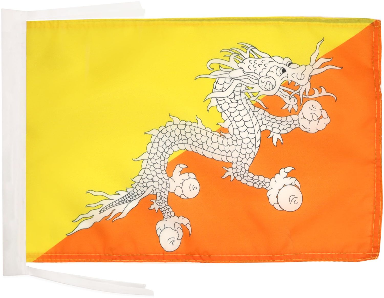 AZ FLAG - Flagge Bhutan - 45x30 cm Mit Kordel - Königreich Bhutan Fahne 30x45 Cm - Flaggen Bild 1