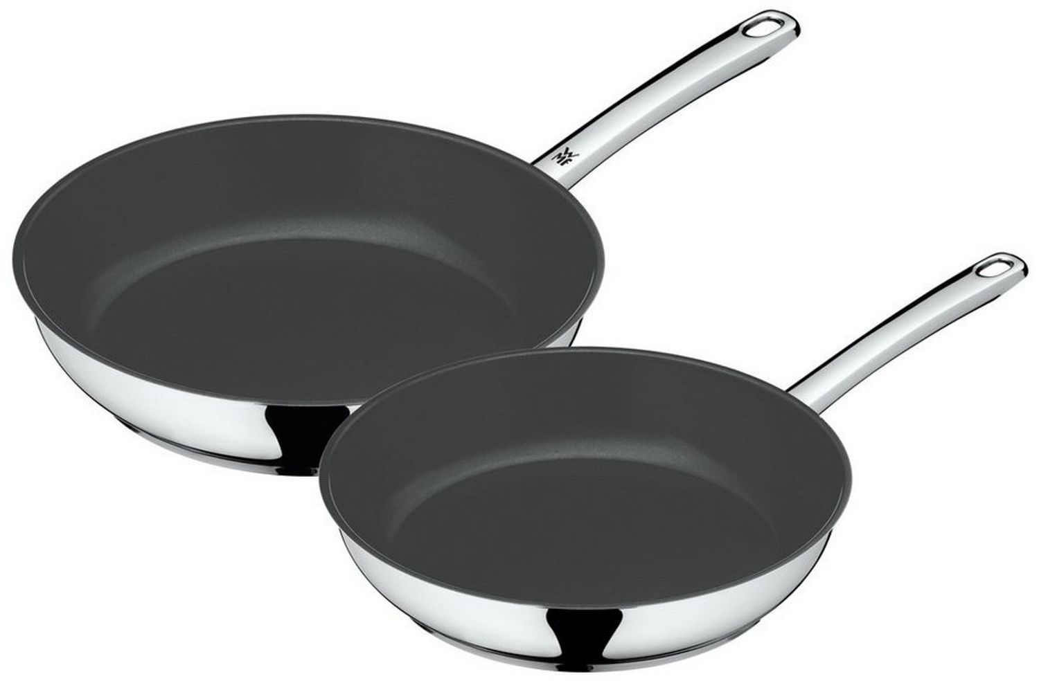 WMF 'Devil' Pfannen-Set, 2-tlg., Edelstahl, 24 cm + 28 cm Bild 1