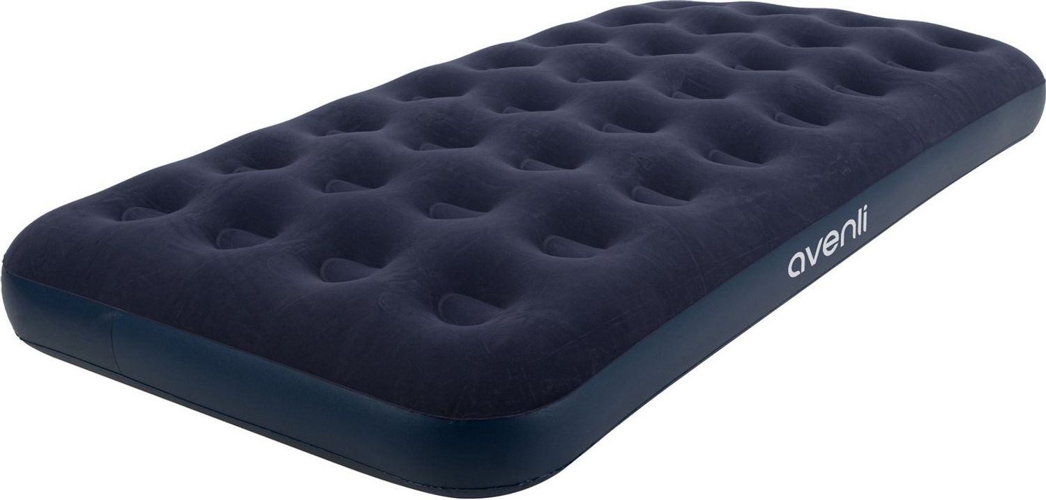Avenli Luftbett aufblasbar 191 x 99 x 22 cm, (Luftmatratze für 1 Person), Gästebett mit beflockter Oberfläche Bild 1