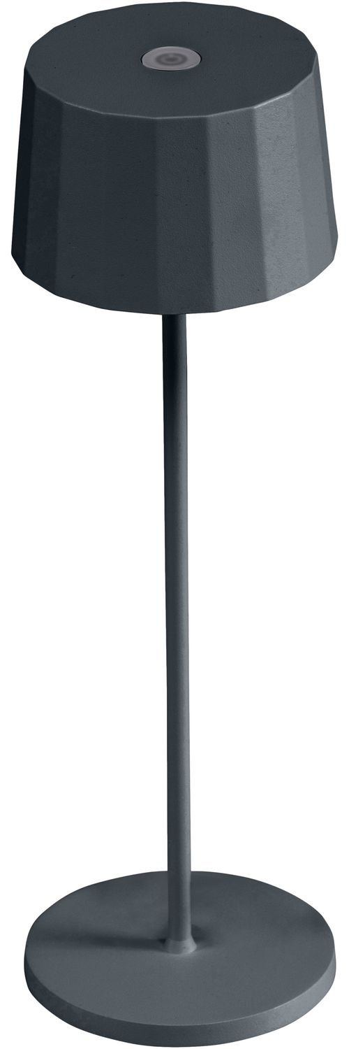 KETTLER KETTLIGHT Tischleuchte RIBBED grau Aluminium/Polycarbonat 11 x 35 Bild 1