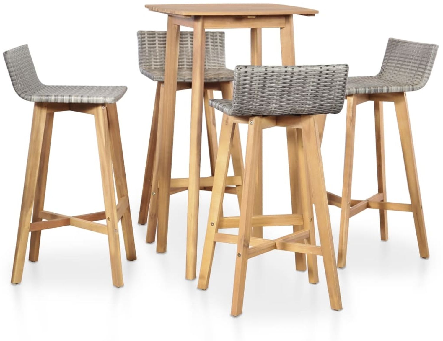 vidaXL 5-tlg. Garten-Essgruppe Massivholz Akazie 44221 Bild 1