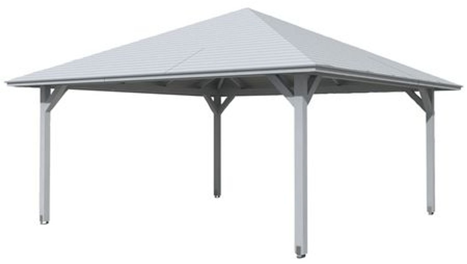 SKANHOLZ Pavillon, Zeltdach, viereckig, BxT: 569x569 cm weiß Gartenpavillon Bild 1