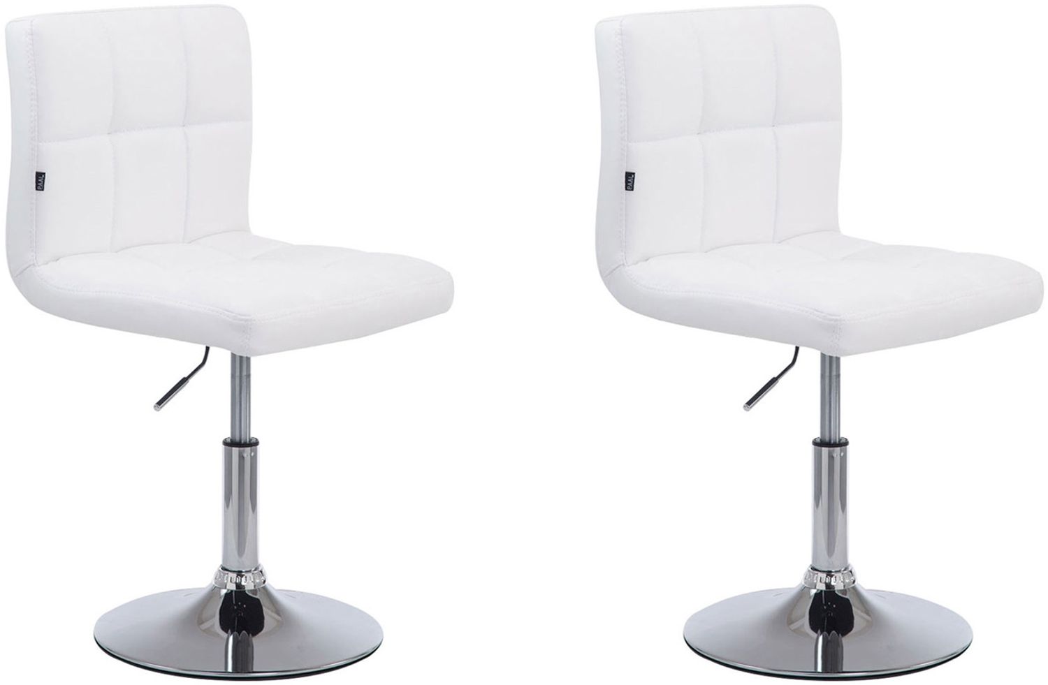 2er Set Lounger Palma V2 Kunstleder, Drehbar, weiß Bild 1