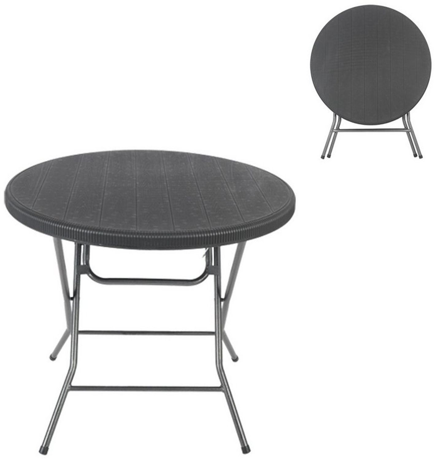 Sekey Klapptisch Klappbarer Tisch Campingtisch Faltbar Buffettisch Gartentisch Rund Bild 1