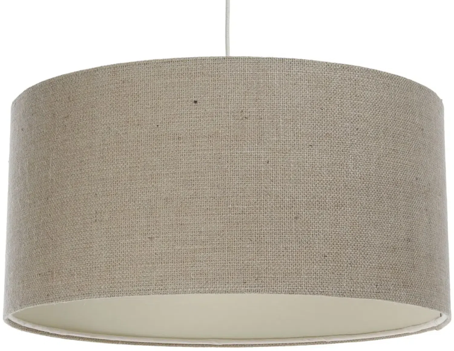 BPS Koncept 0E0-189-70 Hängeleuchte BOHO ELEGANT E27 1x40W Hanf natürlich auf PVC-Kunststoff grau H:100cm Ø70cm dimmbar Bild 1