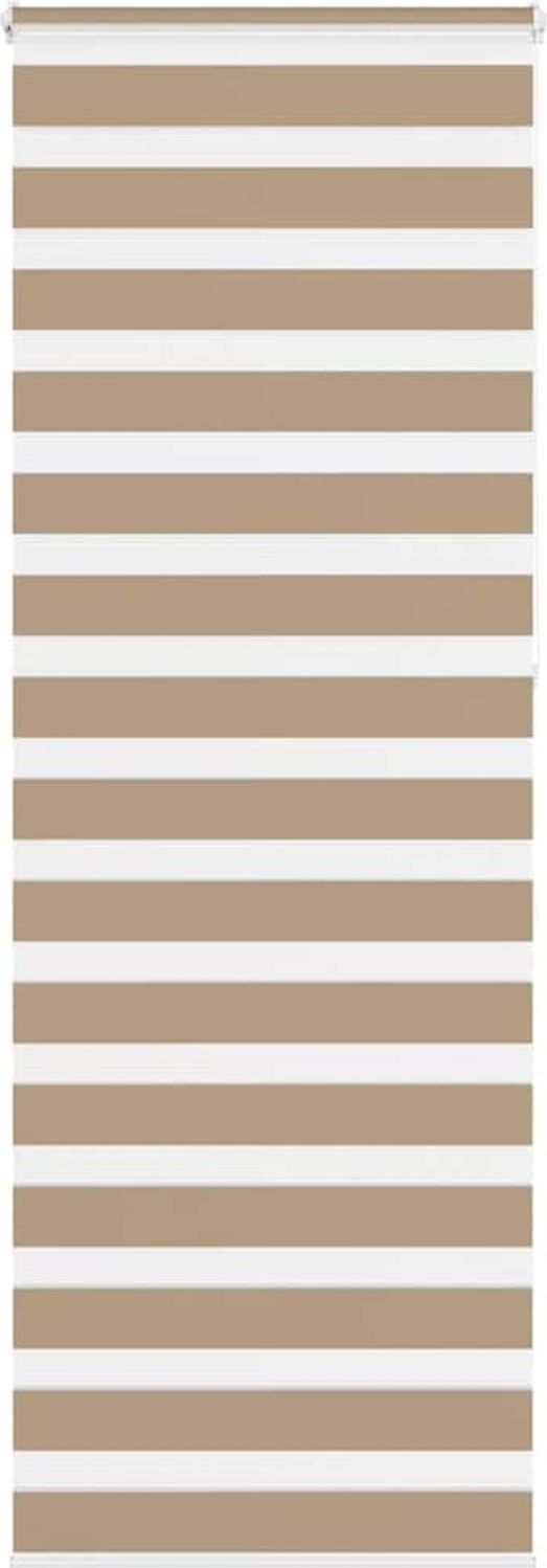 vidaXL Doppelrollo Sandbraun 80x230 cm Stoffbreite 75,9 cm Polyester 4014595 Bild 1