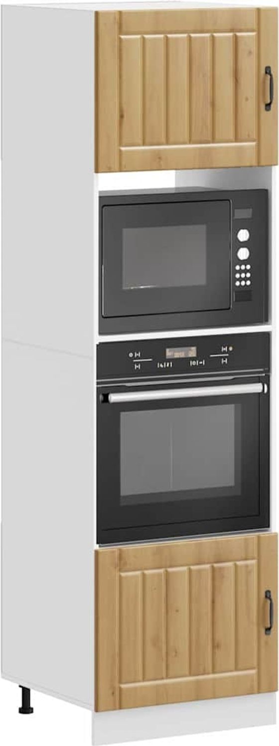 vidaXL Herdumbauschränke 2 Stk. Lucca Artisan-Eiche Holzwerkstoff 3315050 Bild 1
