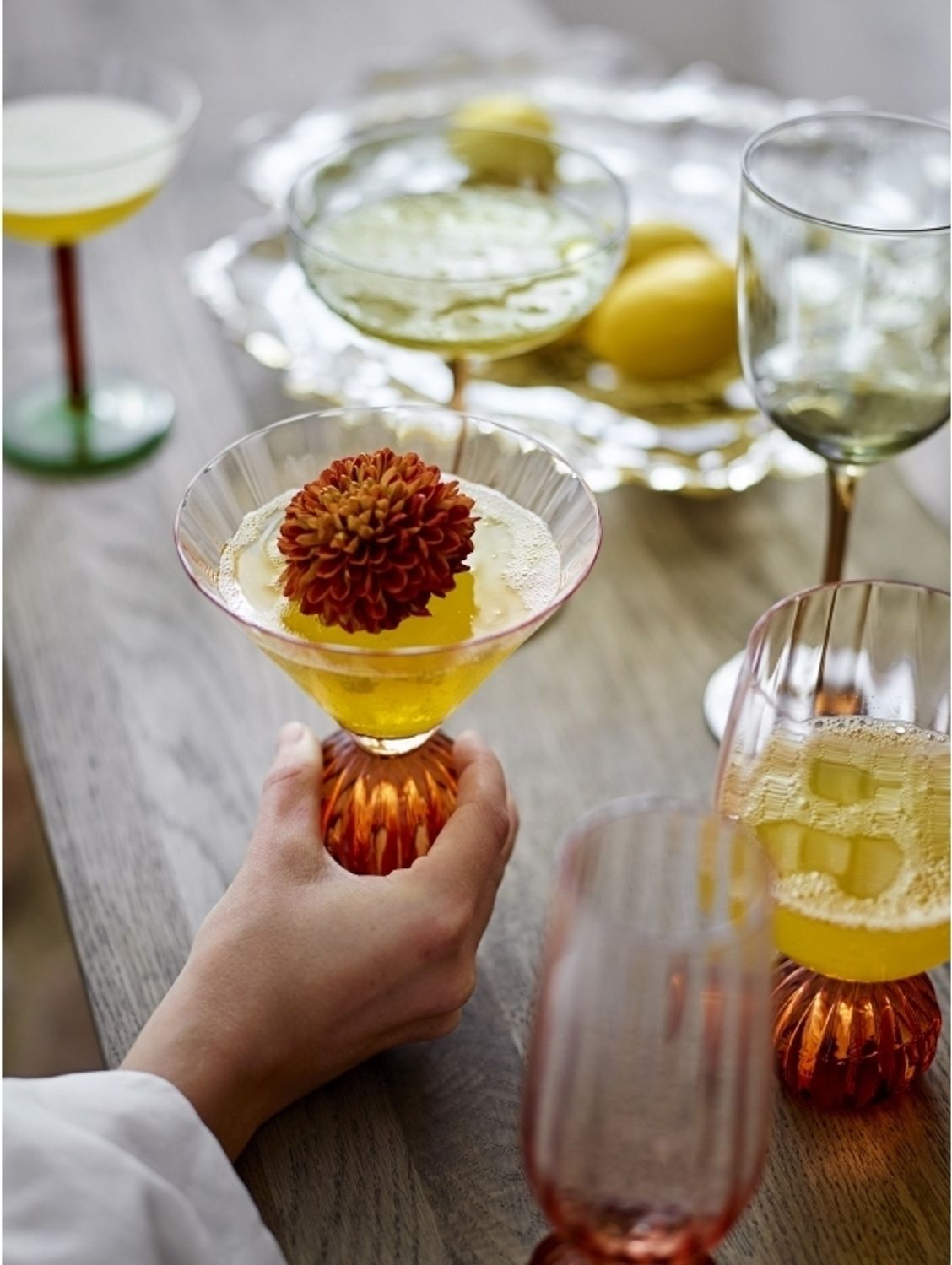 Bloomingville - Taurin Cocktail Glass - Rose Bild 1