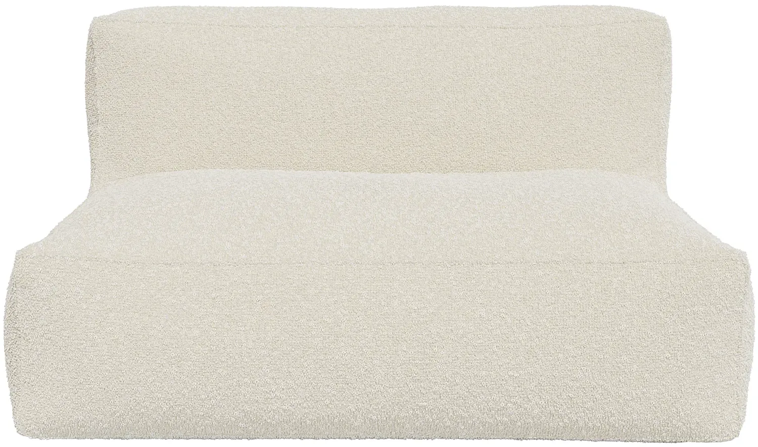 Vente-unique - NOUMARA Sofa Stoff Weiß - B 95 cm x H 80 cm x L 135 cm Bild 1