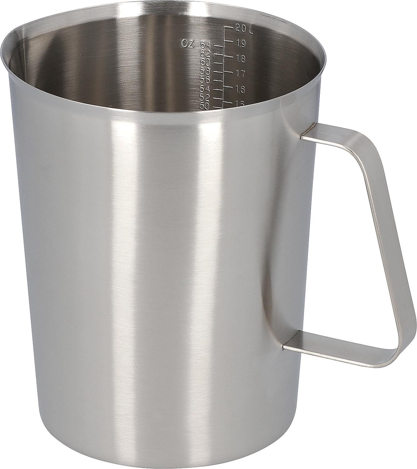 Messbecher aus Edelstahl 2000ml Bild 1