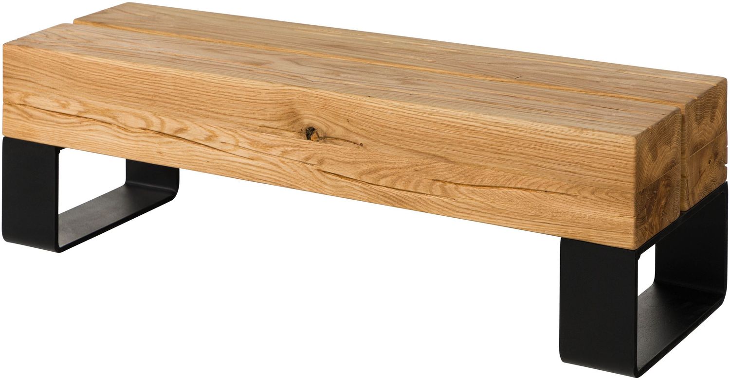 Bank Eiche 100x31x32 natur geölt LOUNGE COLLECTION #07 Bild 1