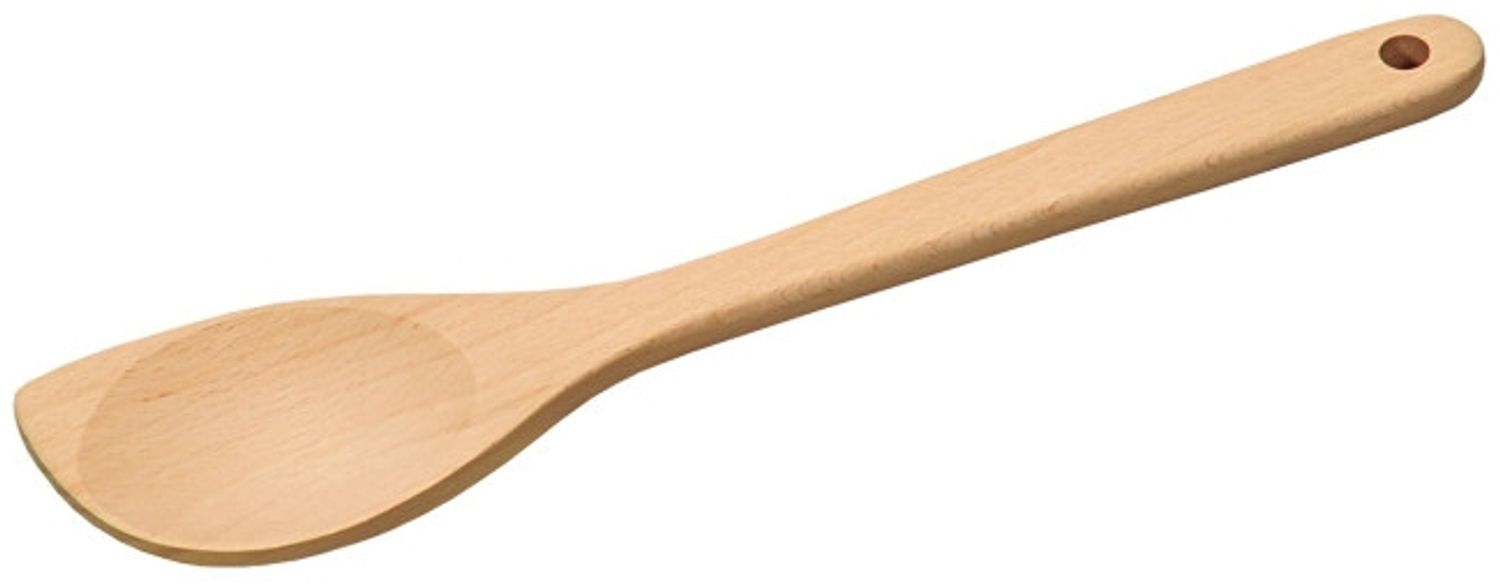 Kesper Löffel aus Buchenholz, ca. 30 cm lang, FSC-zertifiziert, spitz, mit Hängeöse Bild 1