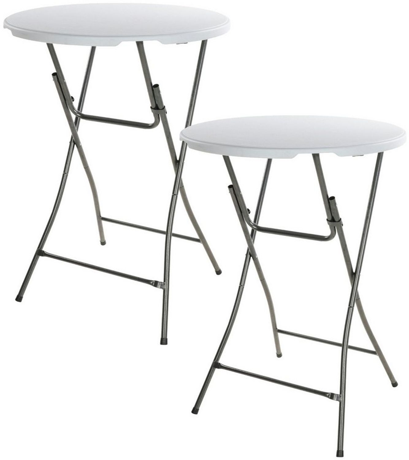 Koopman Stehtisch Bistrotisch Biertisch Ø 80 cm Rund klappbar 1/2/3 er Set (Set, 2-St, Packung), 2 Stk, Klappbar, Ø 80 cm, Rund, klappbar Kunststoff Bild 1
