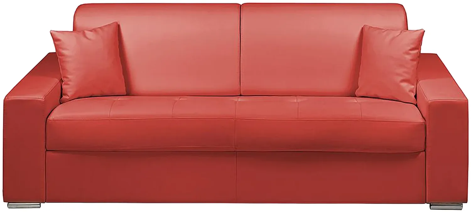 Schlafsofa 4-Sitzer EMIR - Rot - Liegefläche: 160 cm - Matratzenhöhe: 14 cm Bild 1