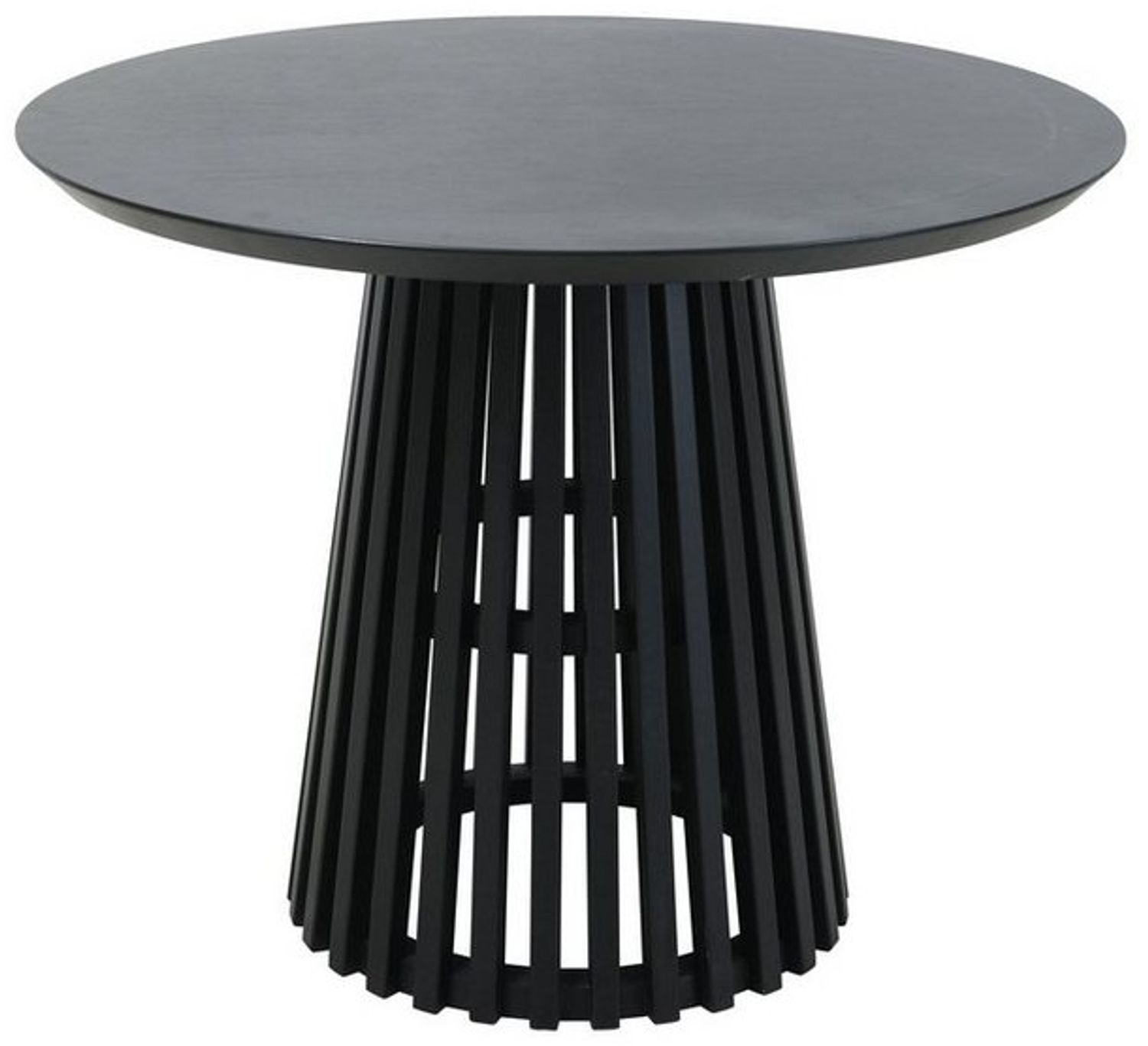 Esstisch 100x100x77 cm Hevea Schwarz Bild 1