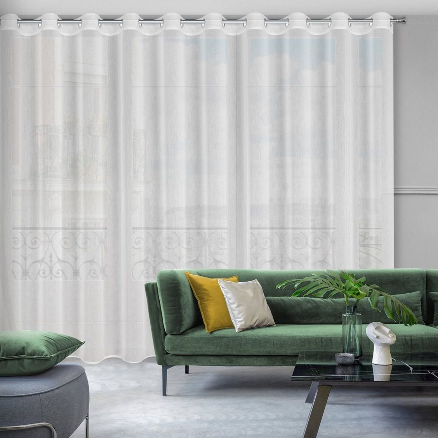 Eurofirany Gardine 300x250 cm, Ösen Bild 1