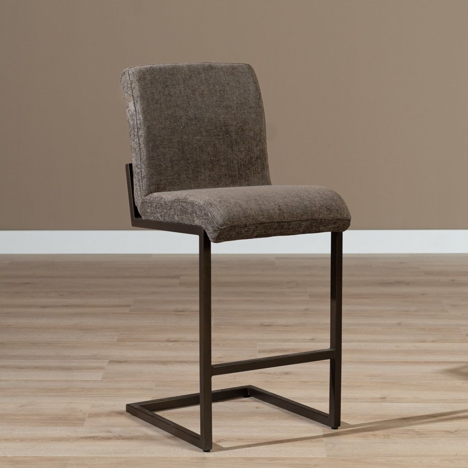 Bronx71 Barhocker Lio Samt braun 70 cm Bild 1