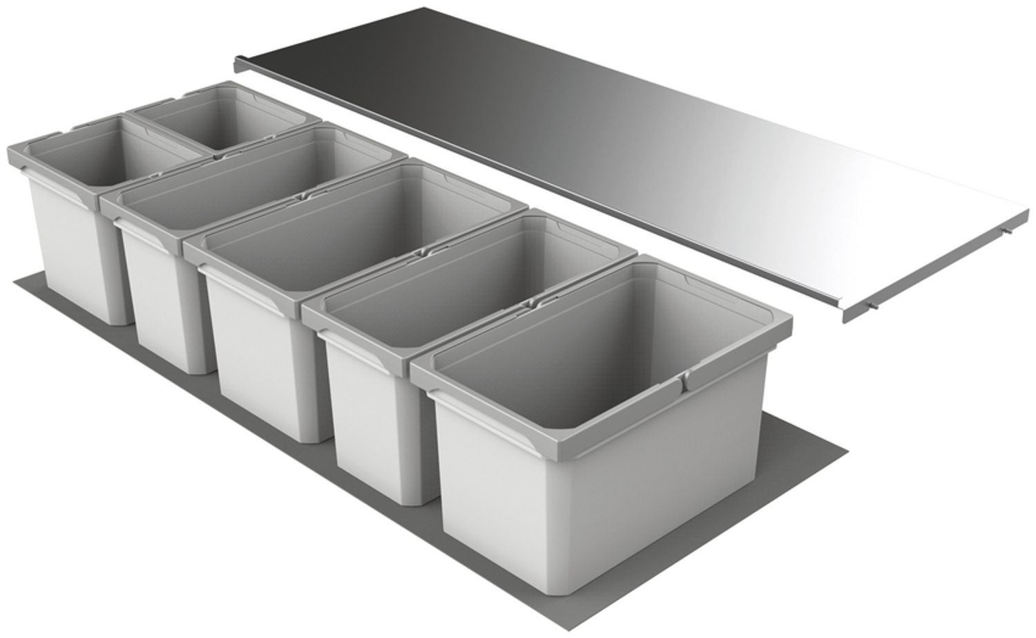 Abfallsorter Cox Box 1T/1200-6 mit sechsfach Trennung für 120 cm Schrankbreite / Abfalleimer / Abfallsammler / Mülleimer Bild 1
