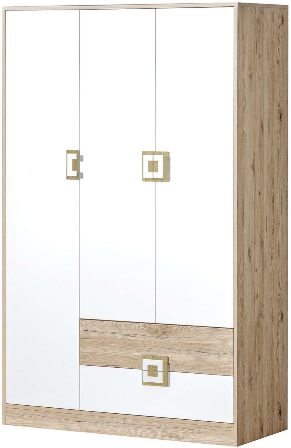 99rooms Nicole III Kleiderschrank Eiche Weiß Bild 1