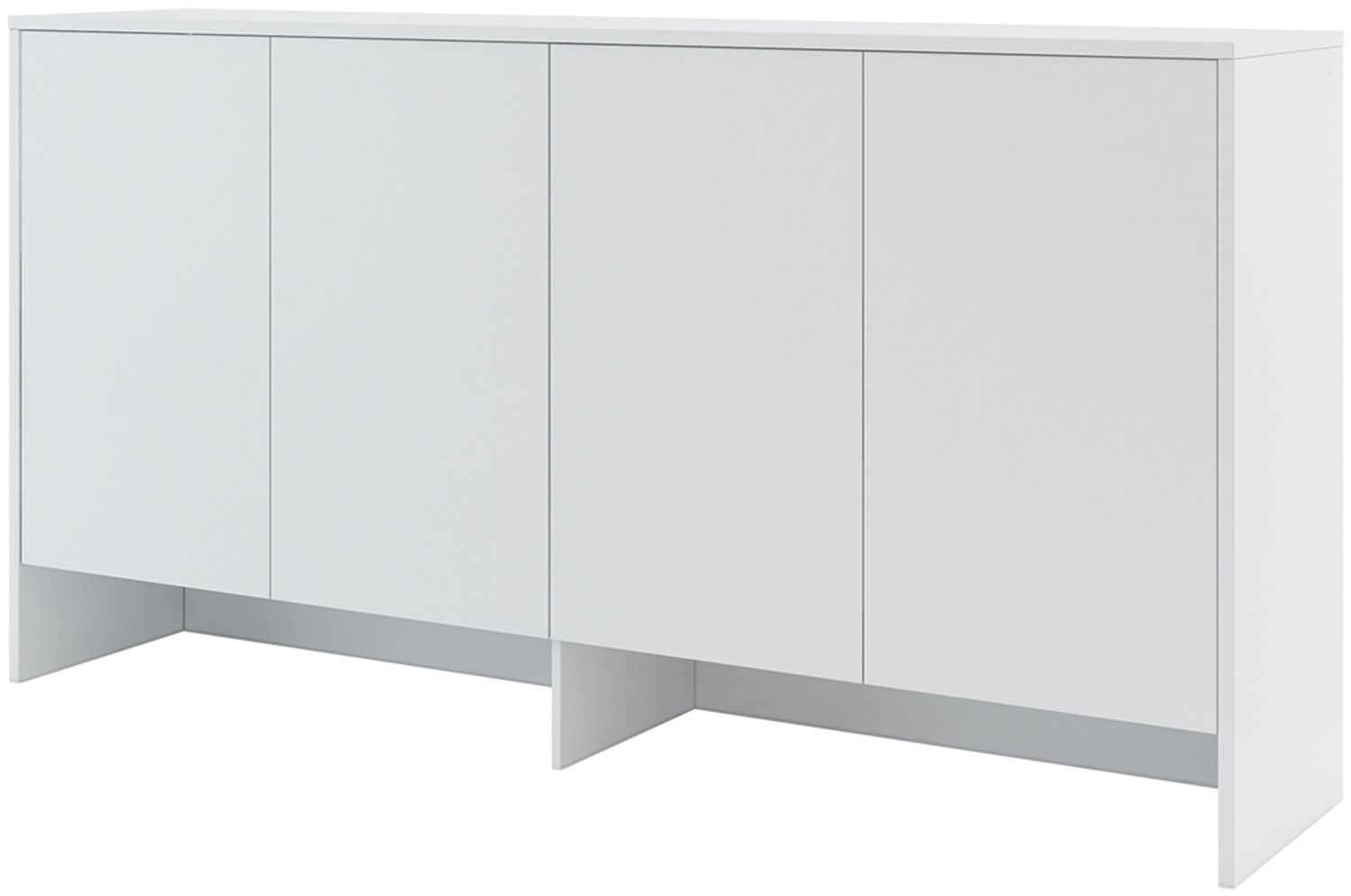 MEBLINI Hängeschrank für Horizontal Schrankbett Bed Concept - Wandschrank mit Ablagen und Fächern - Wandregal - BC-11 für 90x200 Horizontal - Weiß Matt Bild 1