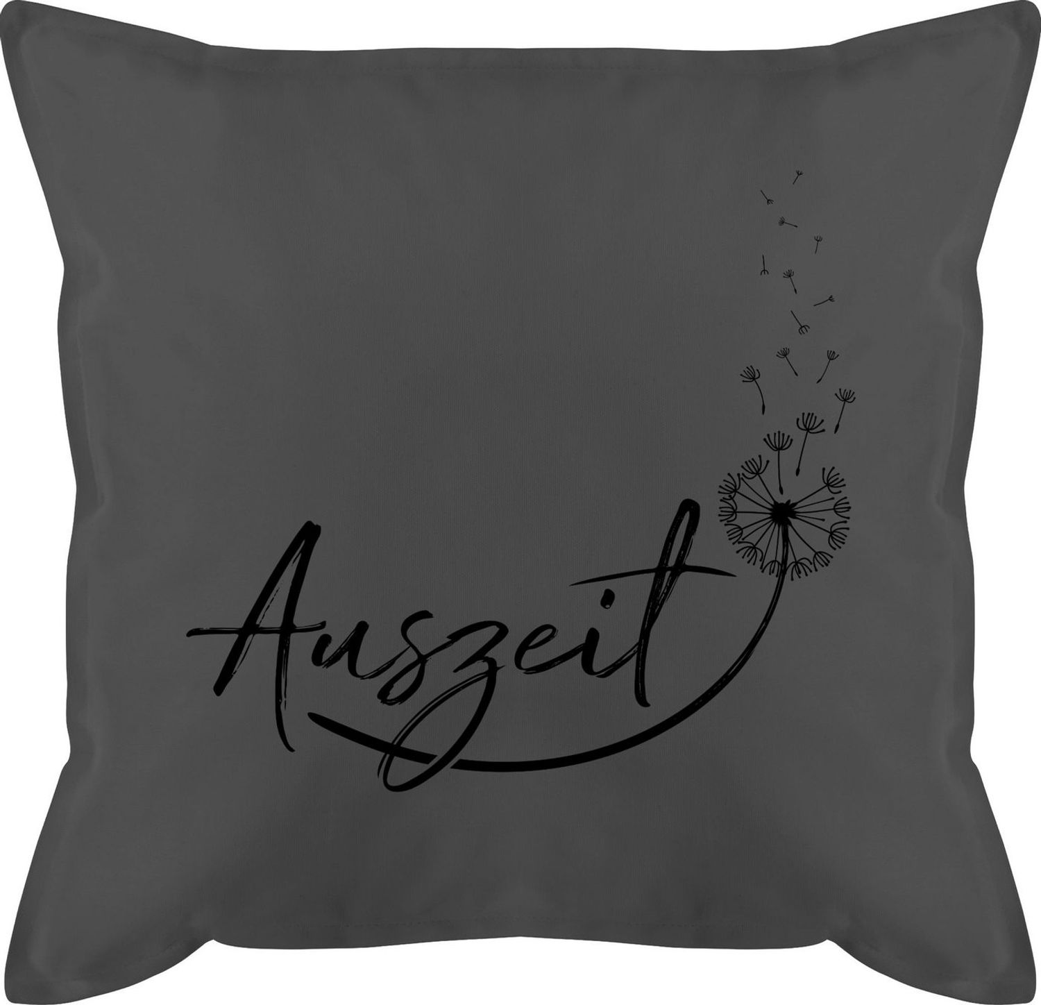 Shirtracer Dekokissen Auszeit Entspannung Relaxen Pusteblume, Statement Bild 1