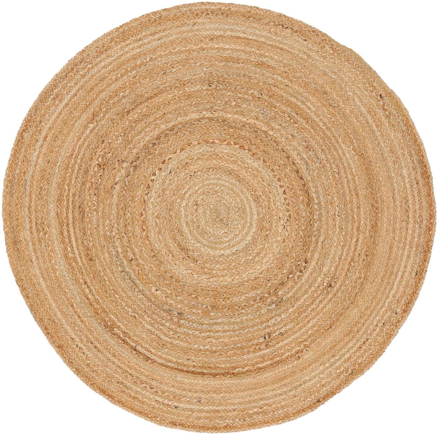 carpetfine Teppich Nele Juteteppich Naturfaser, rund, Höhe: 6 mm, geflochtener Wendeteppich aus 100%Jute, in rund und oval, viele Größen Bild 1
