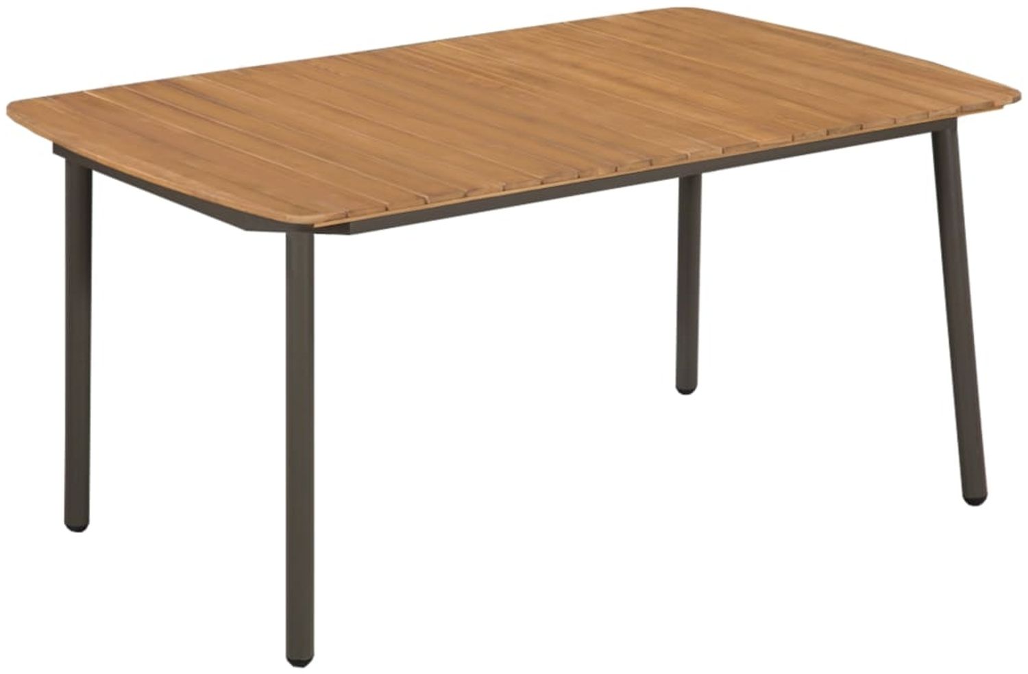 vidaXL Couchtisch 150x90x72 cm Massivholz Akazie und Stahl 44234 Bild 1