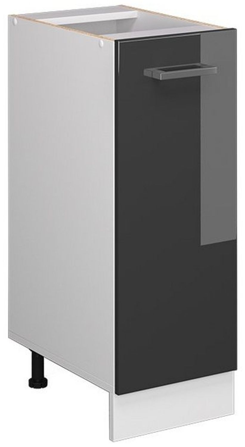 Apothekerschrank R-Line Anthrazit Hochglanz 30 cm ohne Arbeitsplatte Vicco Bild 1