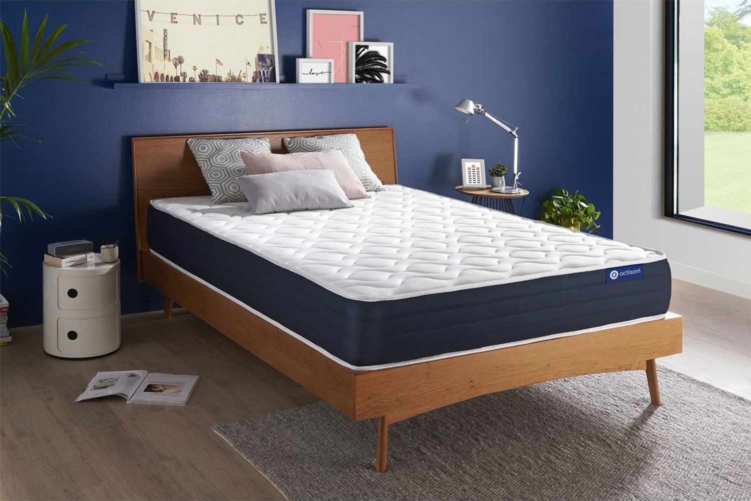 Actiflex sleep matratze 133x182 cm, Taschenfederkern und Memory-Schaum, Härtegrad 2, Höhe :22 cm, 5 Komfortzonen Bild 1