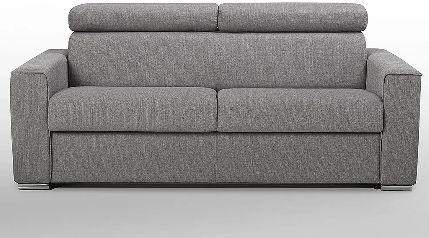 Schlafsofa 2-Sitzer Stoff VIZIR - Violett - Liegefläche: 120 cm - Matratzenhöhe: 14 cm Bild 1