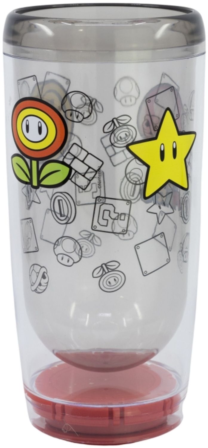 Super Mario Becher mit Smartgrip 705 ml Doppelwandiger Thermo-Tumbler Anti-Kipp Bild 1