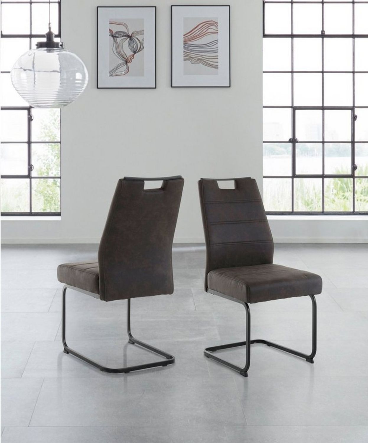 Apollo Kerstin Stuhl, Metall, Anthrazit, 1ner Pack Bild 1