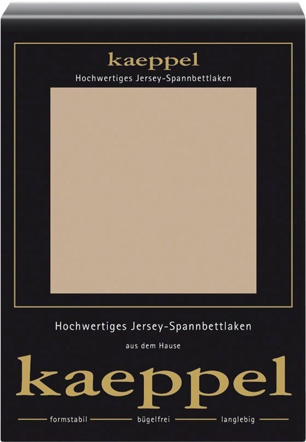 Kaeppel Spannbettlaken Single Jersey Mako Cotton, Jersey, Gummizug: rundum, (1 Stück), Bettlaken aus 100% Baumwolle Bild 1