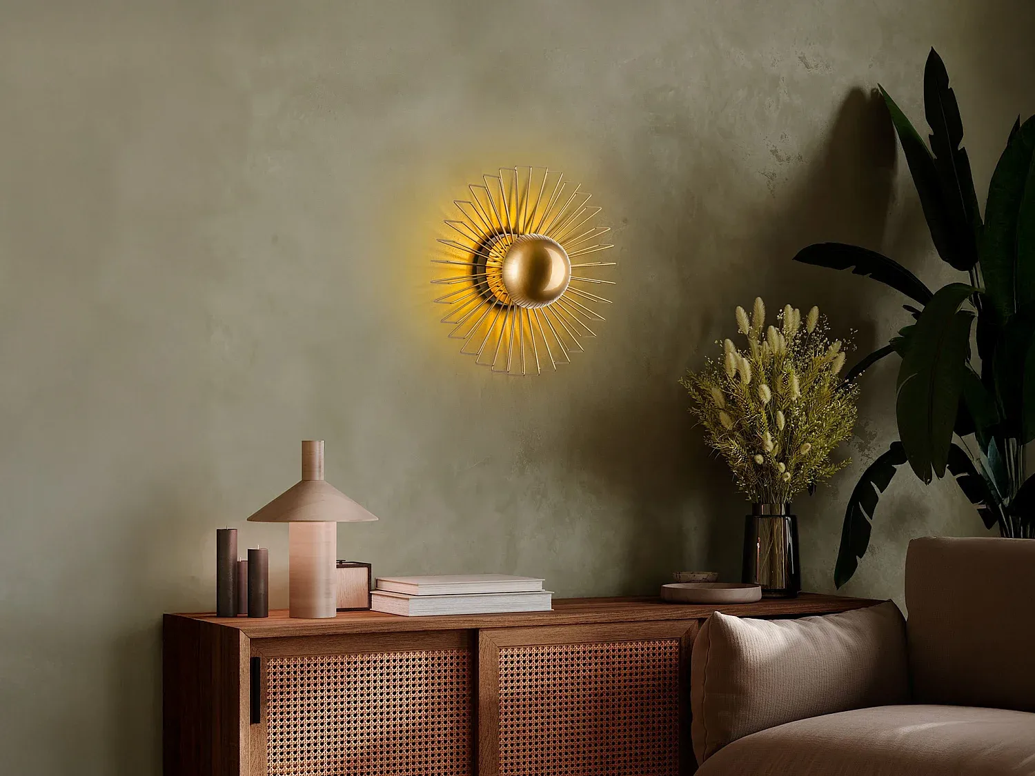 Vente-unique - ZYMA Wall light Metall Gold - B 18 cm x H 45 cm x L 45 cm Bild 1