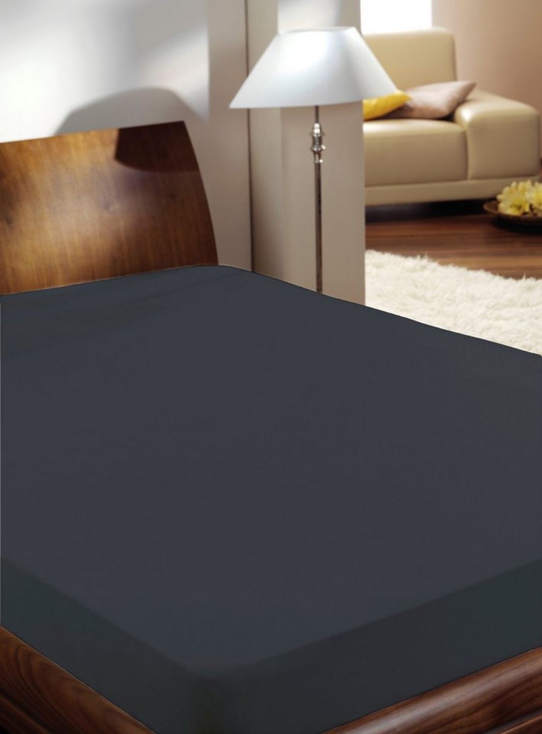 Primera Spannbettlaken Luxus-Satin, Satin, Gummizug: rundum, (1 Stück), in hochwertiger Qualität Bild 1