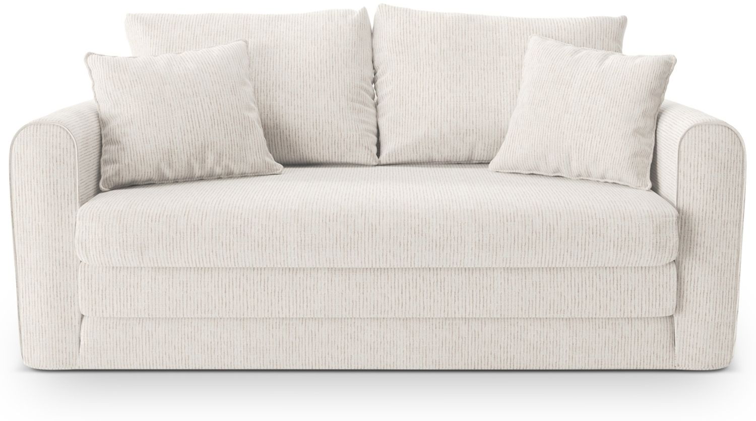Micadoni Sofa Lido 2-Sitzer Strukturierter Stoff Helles Beige Bild 1