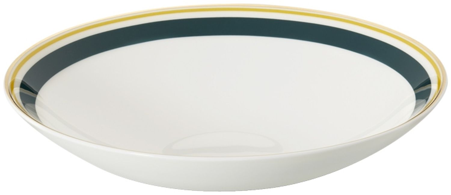 Dibbern Capri Schale 24 cm Dunkelgrün / Gelb Bild 1