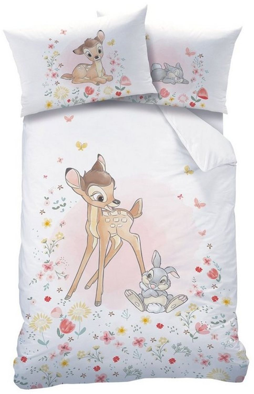 Baby Wende Bettwäsche Disney Bambi 100x135 cm 100% Baumwolle Bild 1