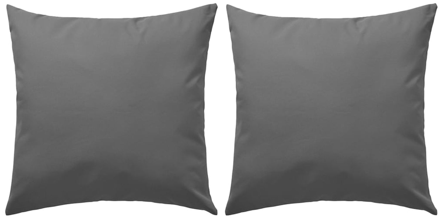 vidaXL Gartenkissen 2 Stk. 45 x 45 cm Grau 132302 Bild 1