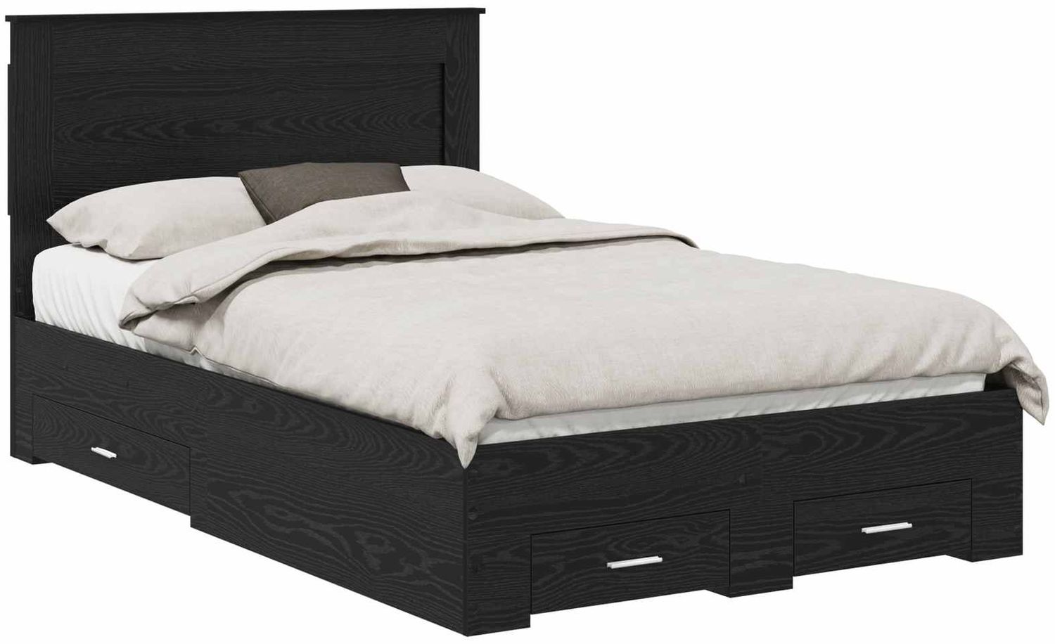 Einzelbettgestell Design für Erwachsene mit Schubladen mit Kopfteil Holzwerkstoff 120 x 190 cm d3641e Bild 1